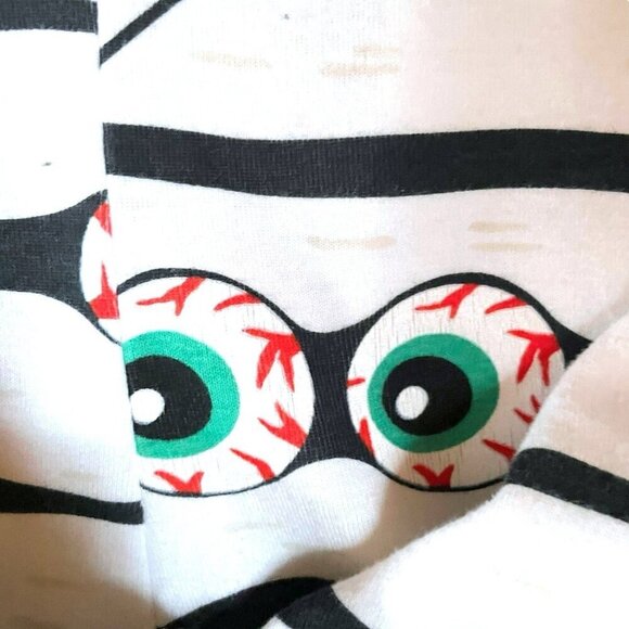 Old Navy Halloween Pajamas Sz Small Matching Family Glow in the Dark Mummy Eyes - Picture 8 of 15